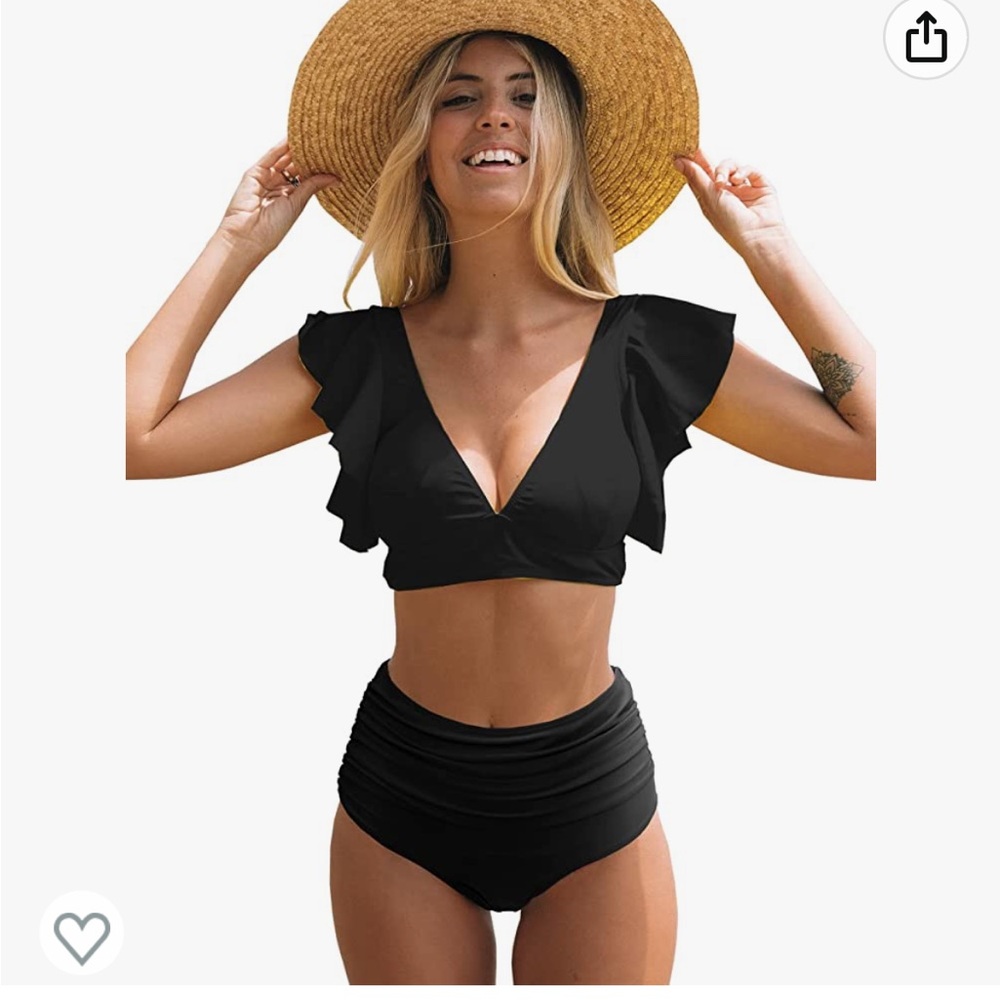 Ruffle high waist bikini